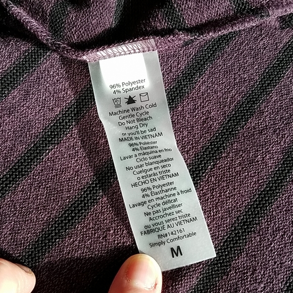 NWT LLR M Striped Joy Vest Cover-up - Picture 3 of 5